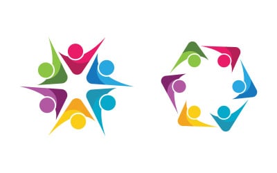 Progettazione del logo sociale e della rete di comunità di cura del gruppo di persone v.154
