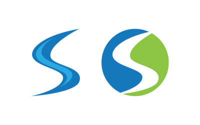 Szablon wektora projektu logo litery S firmy v.52