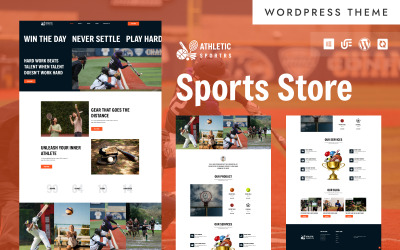 Atletisch - Ultieme sportwinkel en online sportwinkel WooCommerce Elementor-thema