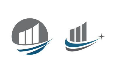 Logo-Illustrationsdesign für das Business Finance-Konzept v.22