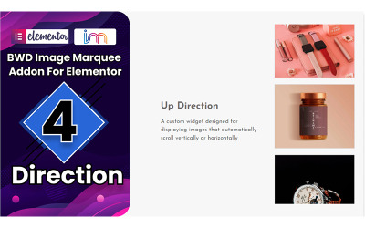 Plugin WordPress de letreiro de imagem para Elementor