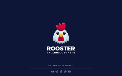 Rooster Gradient Colorful logo 36