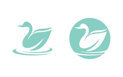 Swan Beauty Logo icon Template illustration design v.12