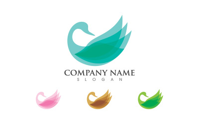 Swan Beauty Logo Symbol Vorlage Illustration Design v.10