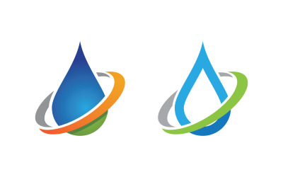 Wassertropfen Sanitär Logo Vorlage Vektor-Illustration v.43