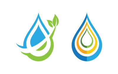 Wassertropfen Sanitär Logo Vorlage Vektor-Illustration v.47