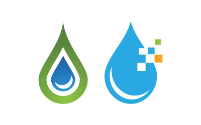 Wassertropfen Sanitär Logo Vorlage Vektor-Illustration v.48