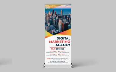 Erstellen Sie Rollup-Banner für digitale Marketingfirmen