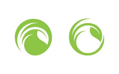 Healthy life tree leaf concept logo design template v.67