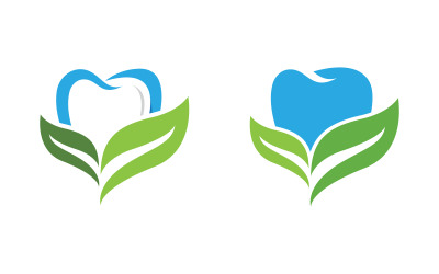 Szablon projektu ikony logo opieki stomatologicznej i medycznej v.25
