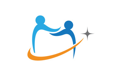 Szablon projektu ikony logo opieki stomatologicznej i medycznej v.28