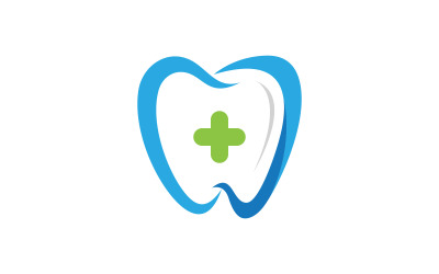Szablon projektu ikony logo opieki stomatologicznej i medycznej v.29
