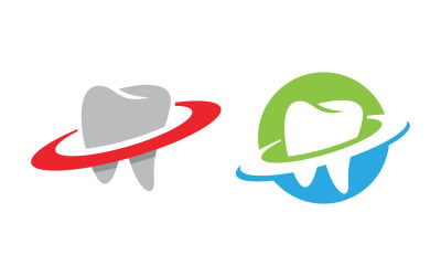 Szablon projektu ikony logo opieki stomatologicznej i medycznej v.30