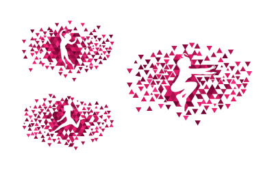 Beautiful Woman face silhouette character logo illustration v.14