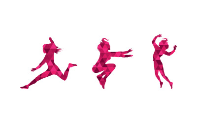Beautiful Woman face silhouette character logo illustration v.16