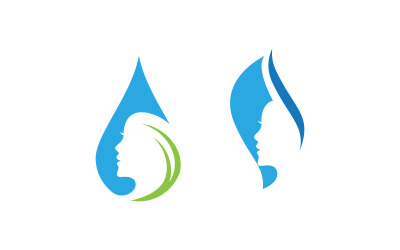 Beautiful Woman face silhouette character logo illustration v.1