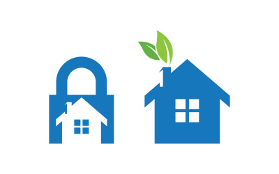 Home industrial Property concept icon logo illustration v.137