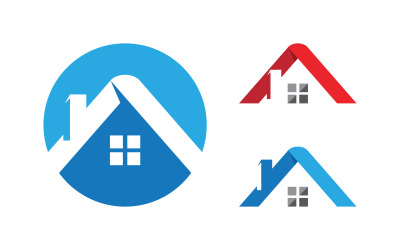 Home industrial Property concept icon logo illustration v.140