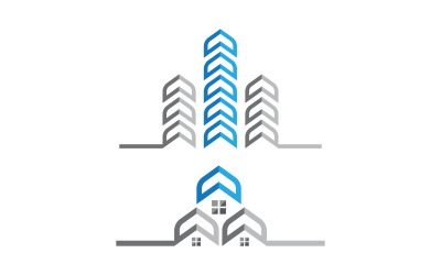 Home industrial Property concept icon logo illustration v.141