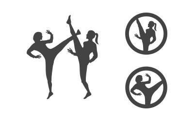 Schöne Frau Gesicht Silhouette Charakter Logo Illustration v.15