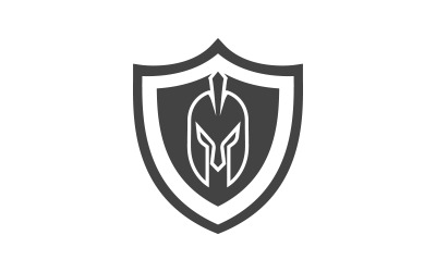 Spartan helmet vector icon illustration design template v.11