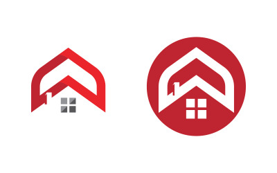 Home industrial Property concept icon logo illustration v.146