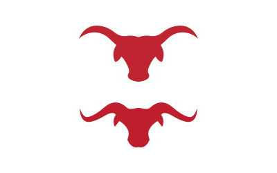 Modello di progettazione dell&amp;#39;illustrazione dell&amp;#39;icona vettoriale del logo del corno del Toro v.24