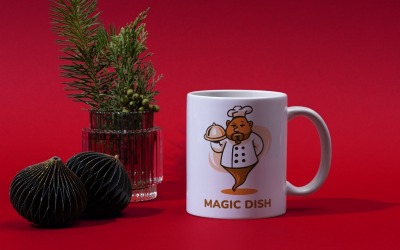 Шаблон дизайна логотипа Magic Dish