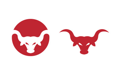 Taurus Horn logó vektoros ikon illusztráció tervezősablon v.22