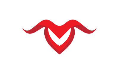 Taurus Horn Logo Vektorsymbol Illustration Design-Vorlage v.20