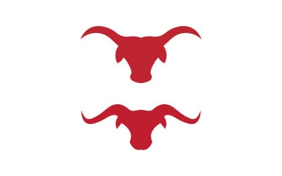 Taurus Horn Logo Vektorsymbol Illustration Design-Vorlage v.24
