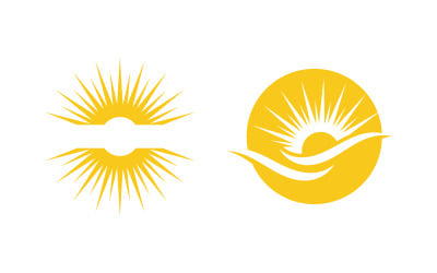 Sun Light Ray Logo Vector illustration Icon Template v.10