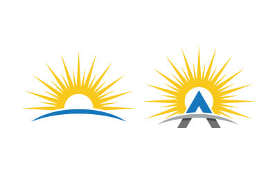 Sun Light Ray Logo Vector illustration Icon Template v.16