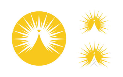 Sun Light Ray Logo Vector illustration Icon Template v.19