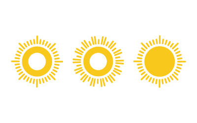 Sun Light Ray Logo Vector illustration Icon Template v.21