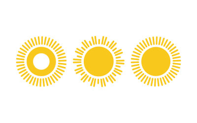 Sun Light Ray Logo Vector illustration Icon Template v.22
