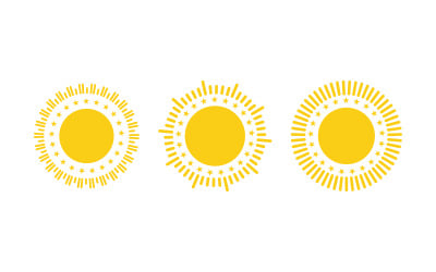Sun Light Ray Logo Vector illustration Icon Template v.23