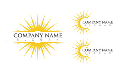 Sun Light Ray Logo Vector illustration Icon Template v.24