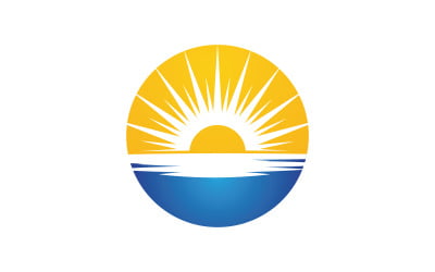 Sun Light Ray Logo Vector illustration Icon Template v.2