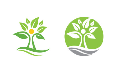 Zdrowe życie Logo znaku ludzkiej postaci ilustracja v.143