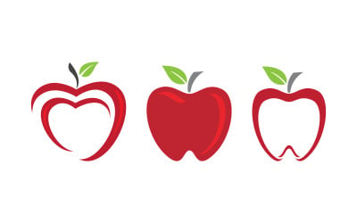Apple fresh logo vector design icon illustration v.2