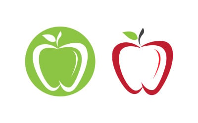 Apple fresh logo vector design icon illustration v.4