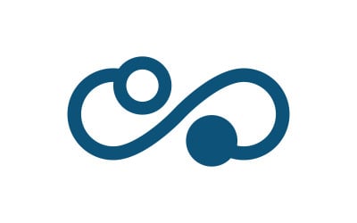 Infinity motion logo Design Vector icon illustration v.11