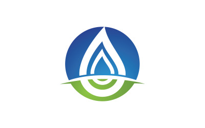 Wassertropfen Sanitär Logo Vorlage Vektor-Illustration v.49