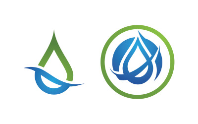 Wassertropfen Sanitär Logo Vorlage Vektor-Illustration v.56