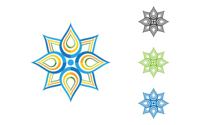 Wassertropfen Sanitär Logo Vorlage Vektor-Illustration v.57