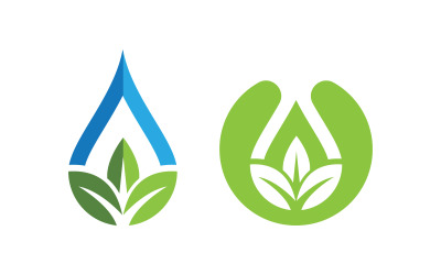 Wassertropfen Sanitär Logo Vorlage Vektor-Illustration v.59