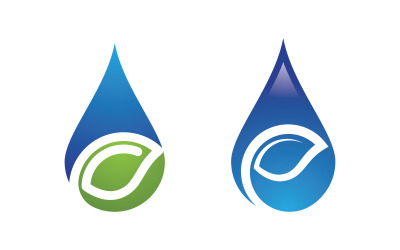 Wassertropfen Sanitär Logo Vorlage Vektor-Illustration v.63