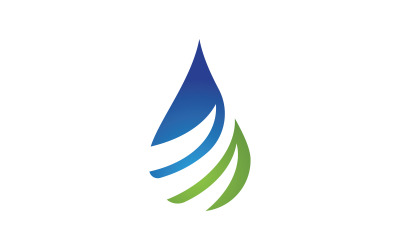 Water drop Plumbing Logo Template vector illustration v.50