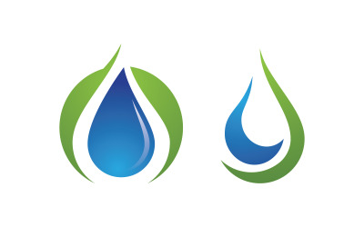 Water drop Plumbing Logo Template vector illustration v.51